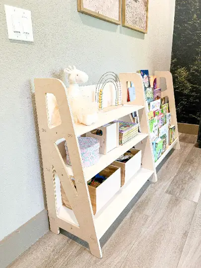 SIERRA + SIENNA- Toy Shelf + Bookshelf by Bush Acres