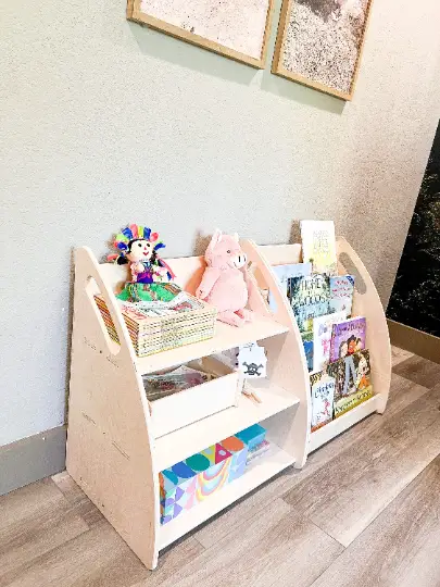 SARAFINA + FINA- Toy Shelf + Bookshelf by Bush Acres