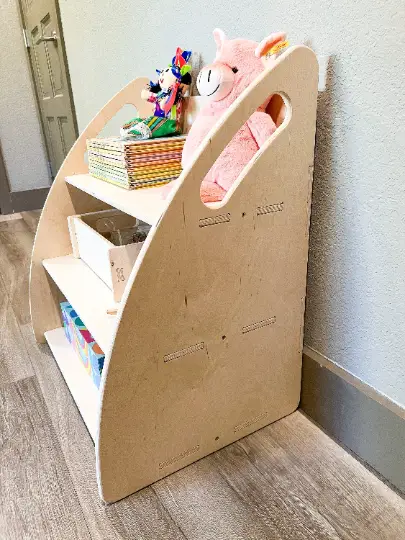 SARAFINA + FINA- Toy Shelf + Bookshelf by Bush Acres