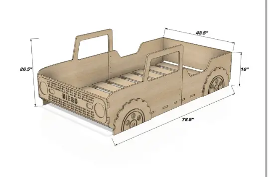 CAM V2- Twin Size- Bronco Bed by Bush Acres