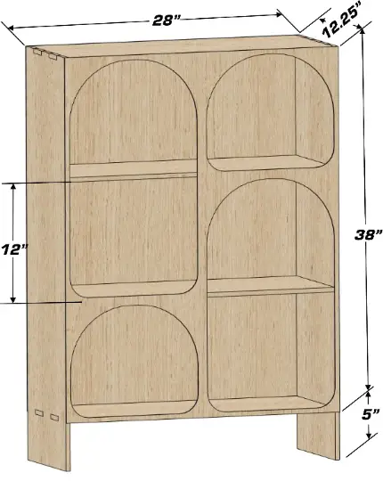 GRACE- Modern Toy Shelf by Bush Acres