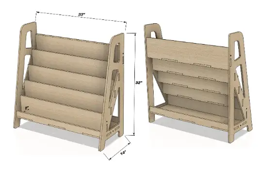 SIERRA + SIENNA- Toy Shelf + Bookshelf by Bush Acres