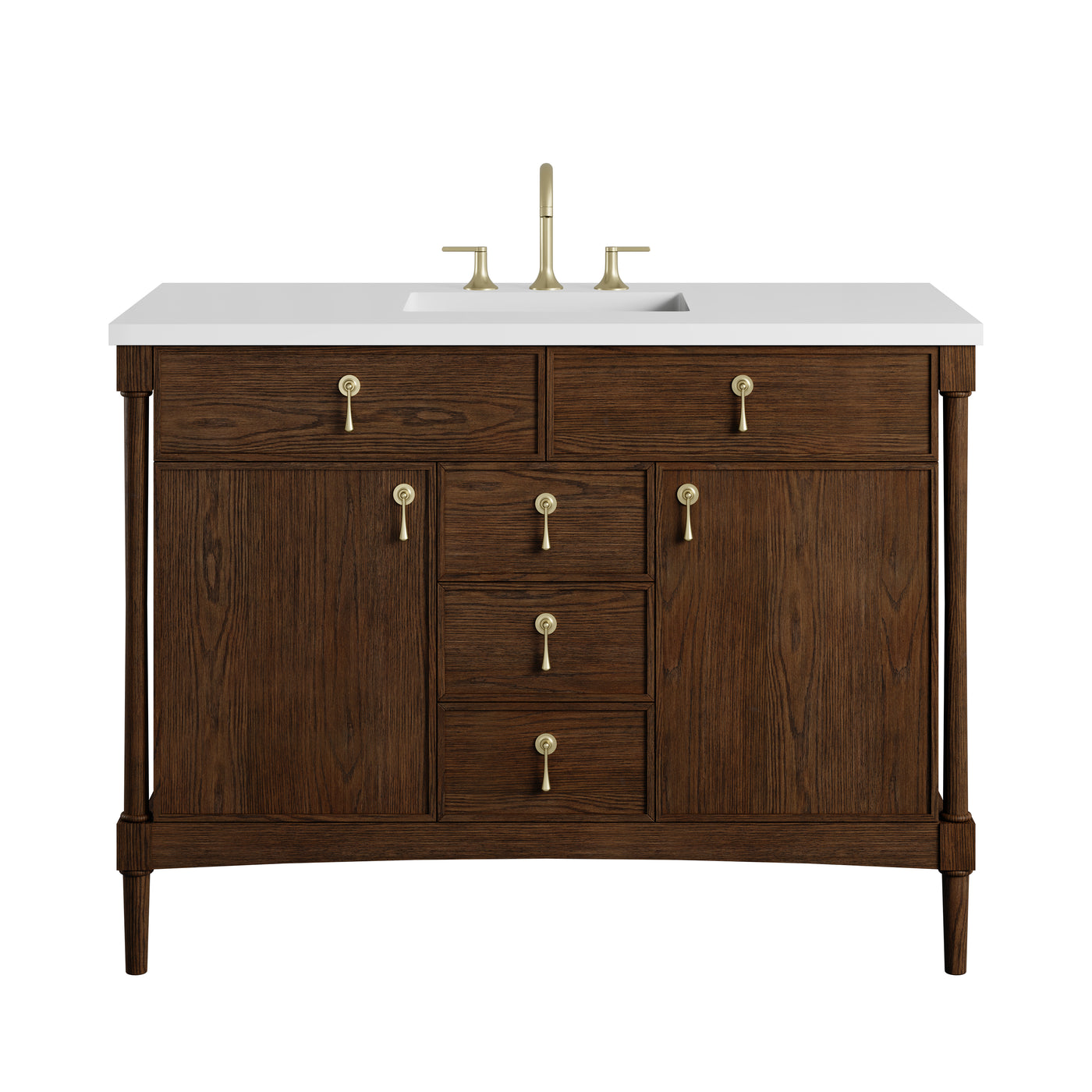James Martin Kinnsden 48" Single Bathroom Vanity, Sable Oak, view 35
