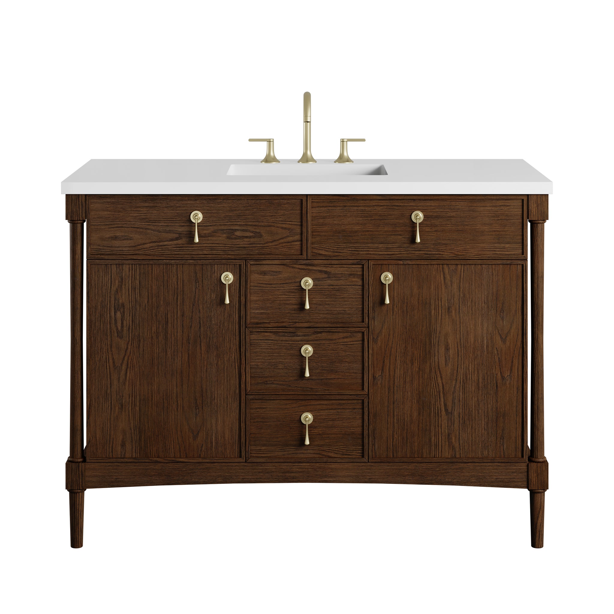 James Martin Kinnsden 48" Single Bathroom Vanity, Sable Oak, view 35