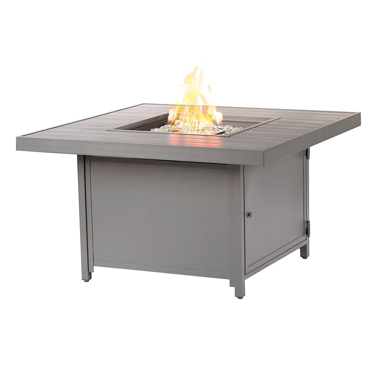 Aluminum 42-in Square Propane Fire Table with Beads, Covers and Lid by Sharicks