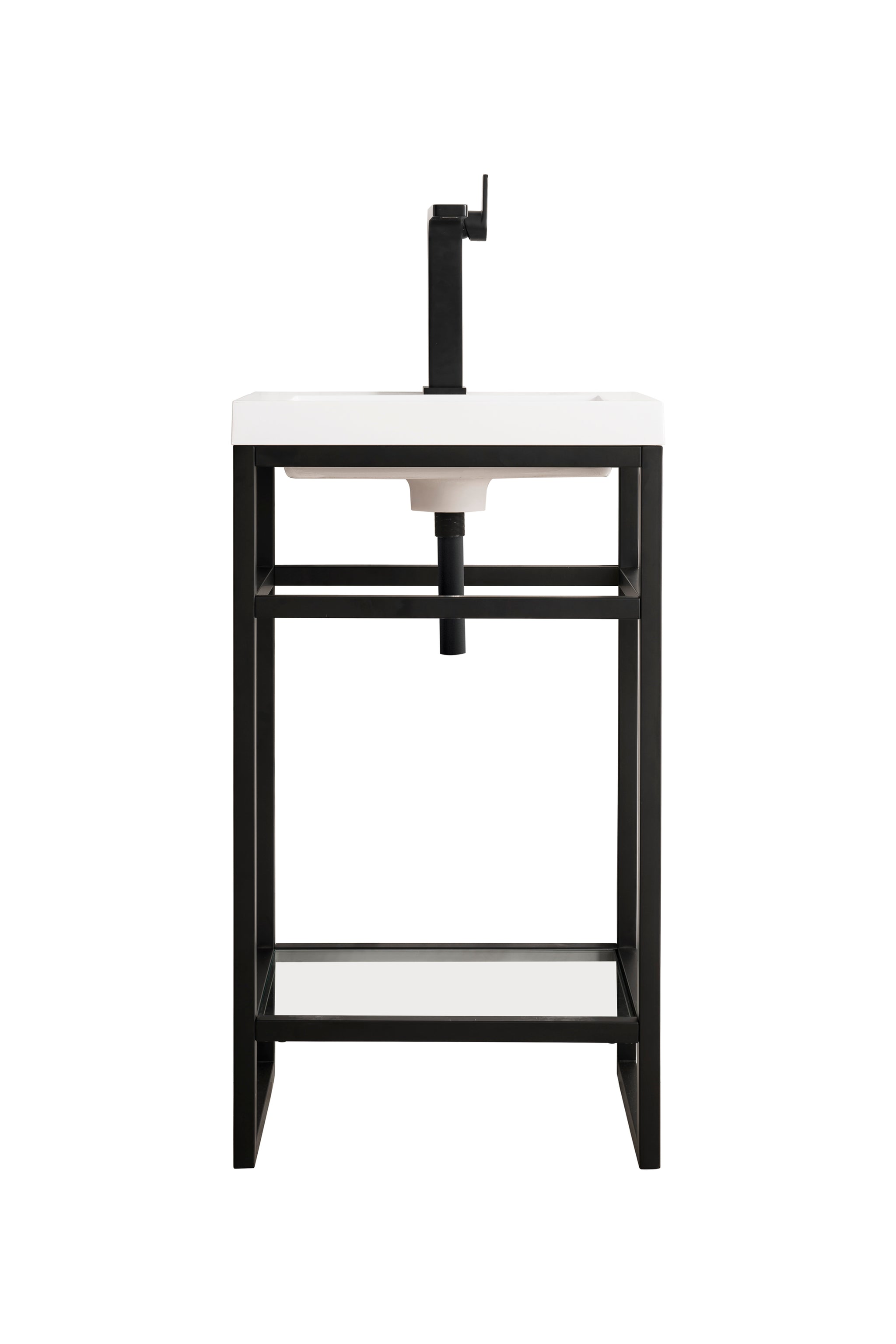 James Martin Boston 20" Single Console Vanity, Matte Black