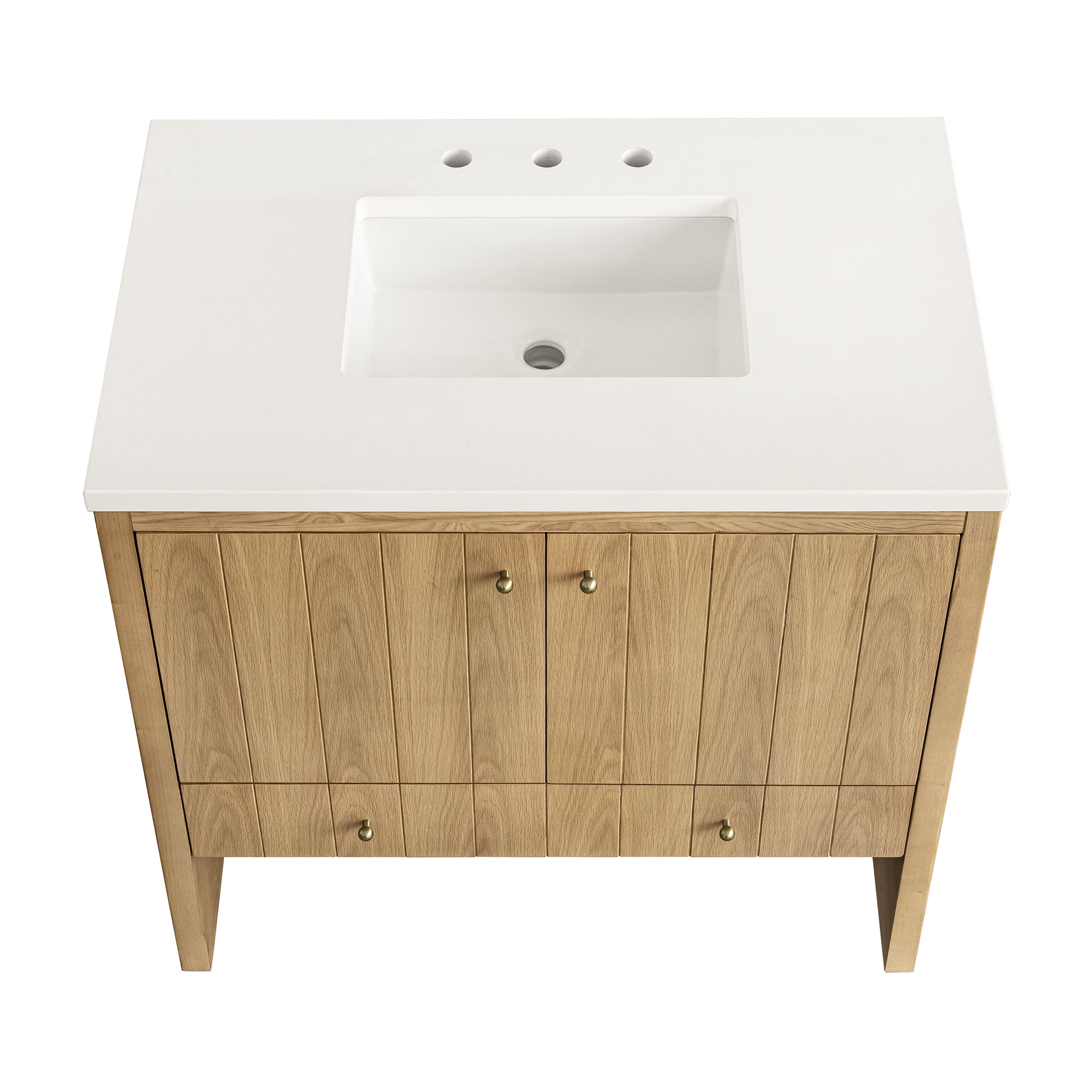 James Martin Hudson 36" Single Bathroom Vanity, Light Natural Oak, view 33