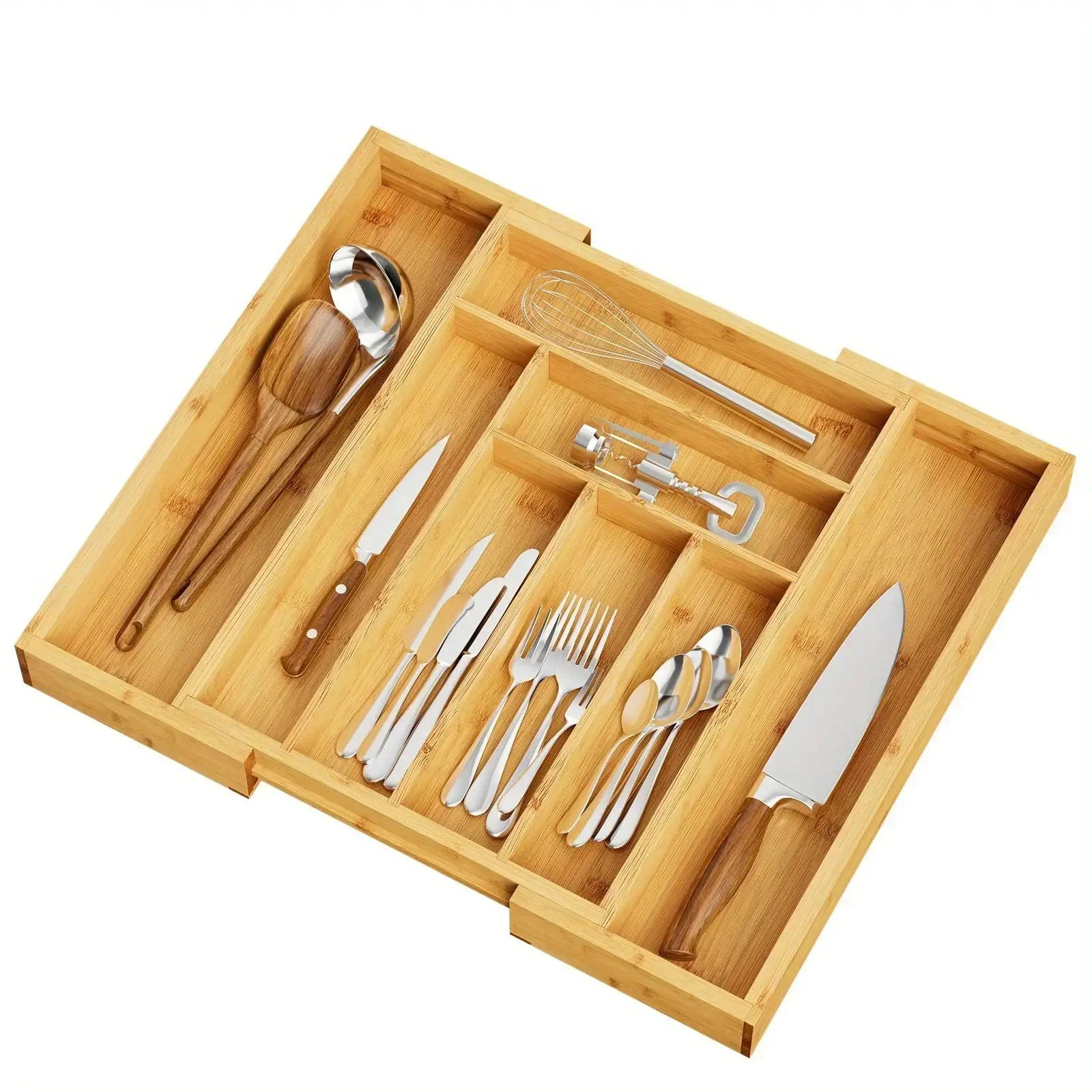 Drawer Organizer - Adjustable Bamboo Expandable by House Of Avana