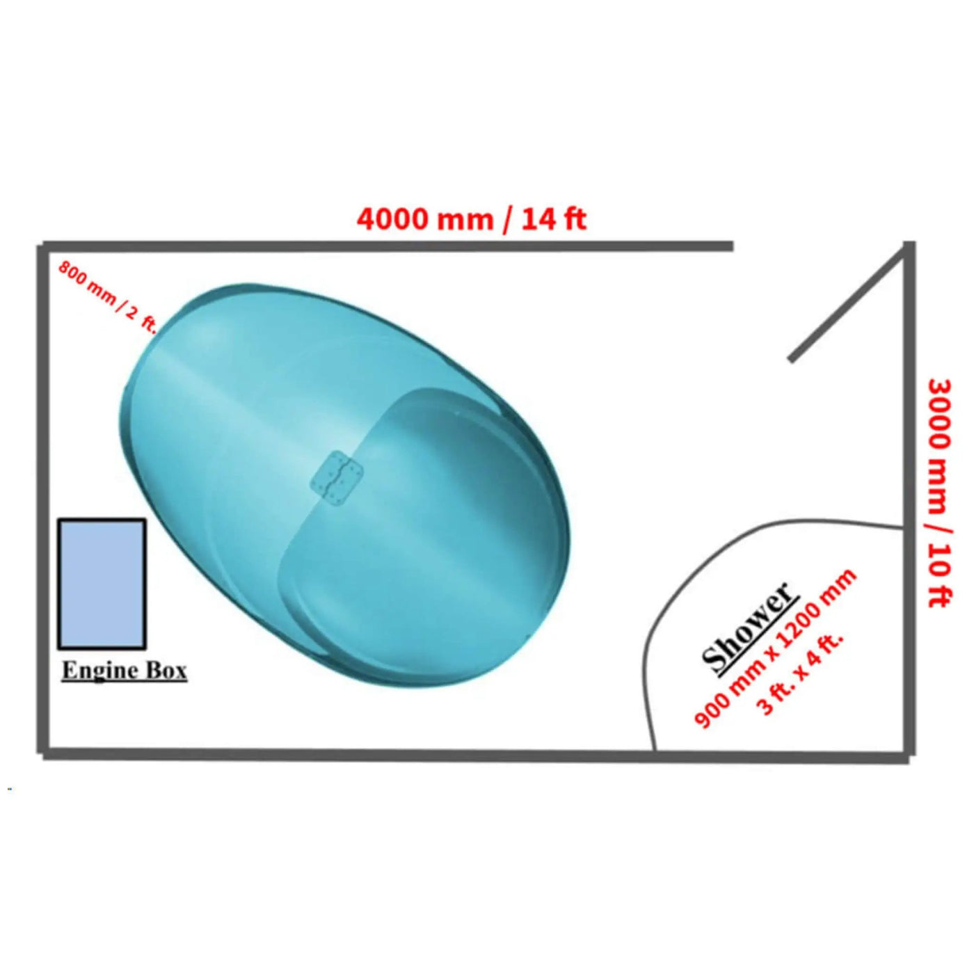 Dreampod Vmax Commercial Home Flotation Sensory Isolation Tank Pod Spa [DPFP202WPE] (SAK95142) by SAKSBY WHOLESALE