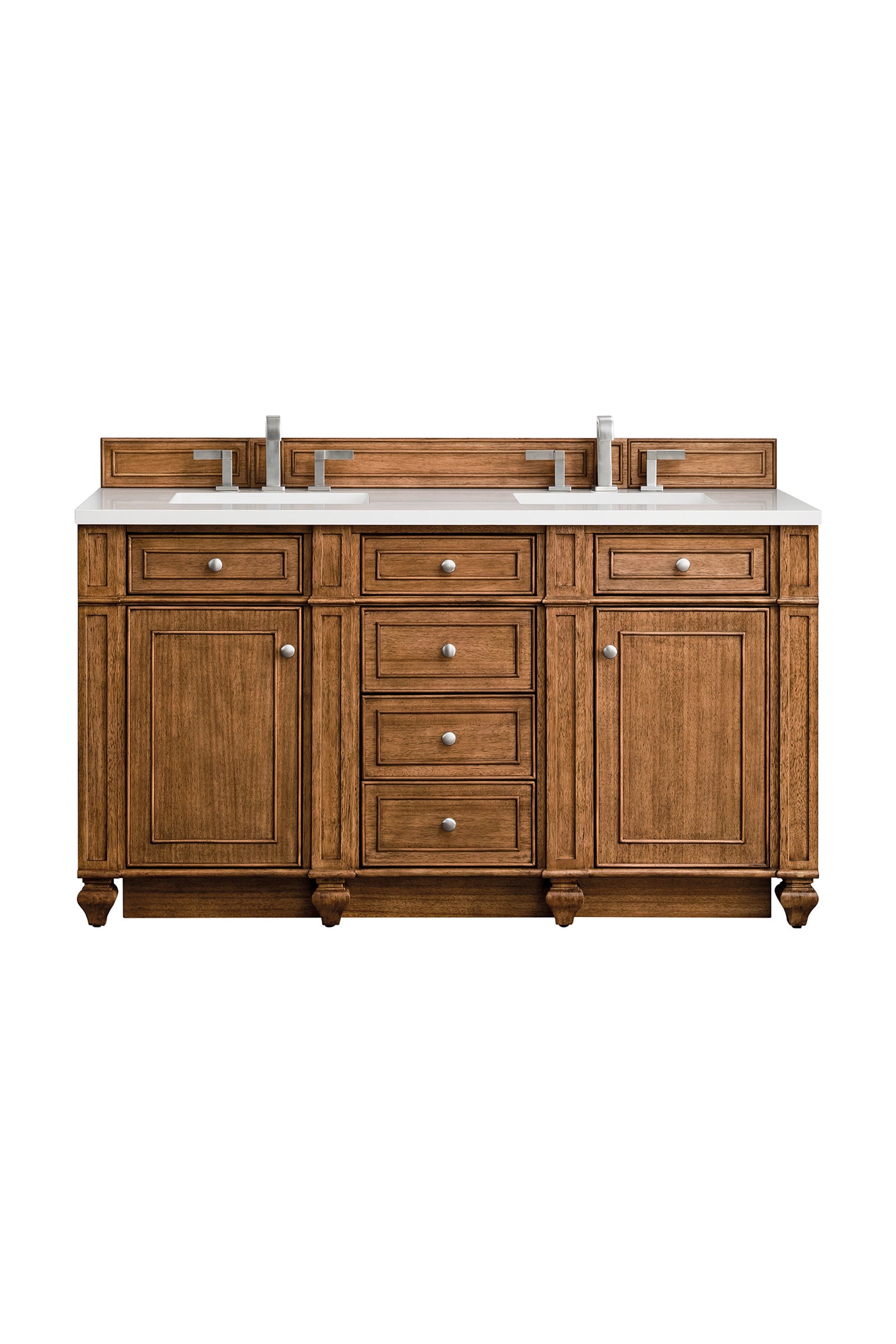 James Martin Bristol 60" Double Bathroom Vanity, Saddle Brown, view 20