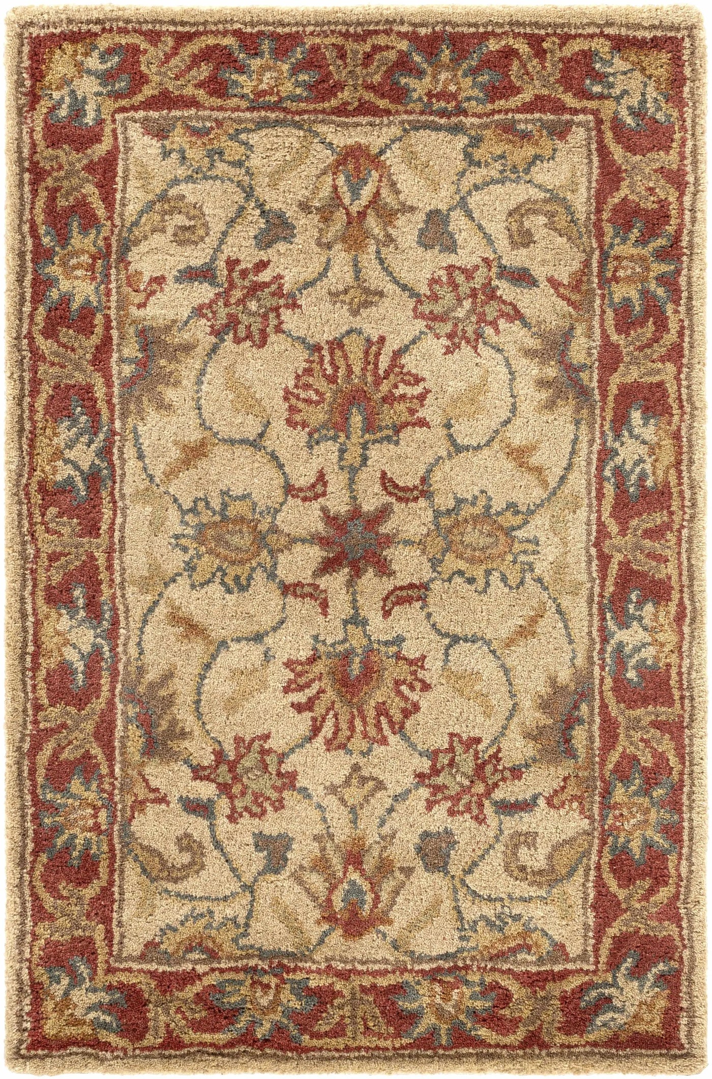 Cherryfield Hand Tufted Brown & Rust 1001 Wool Rug by Boutique Rugs
