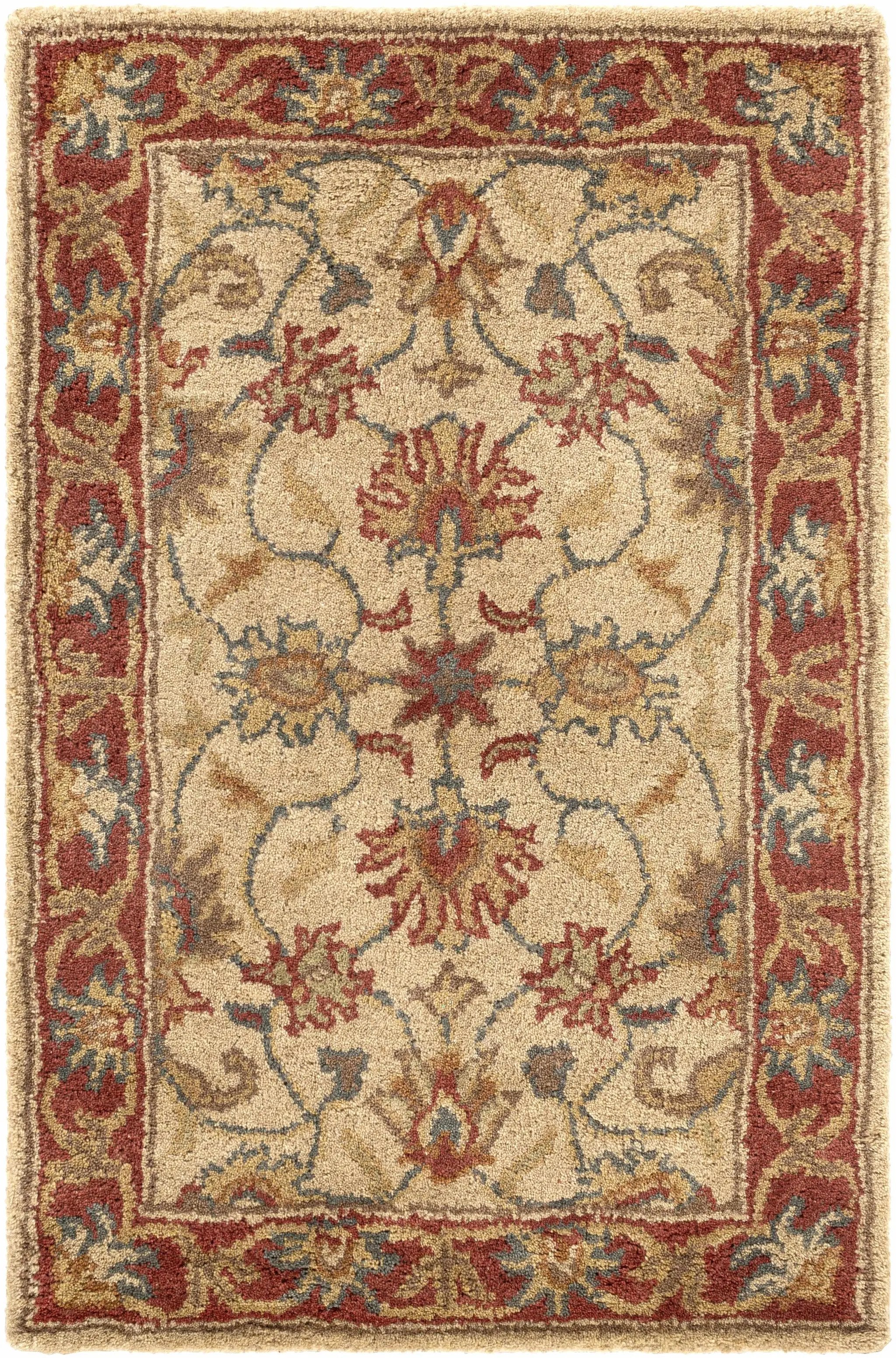 Cherryfield Hand Tufted Brown & Rust 1001 Wool Rug by Boutique Rugs