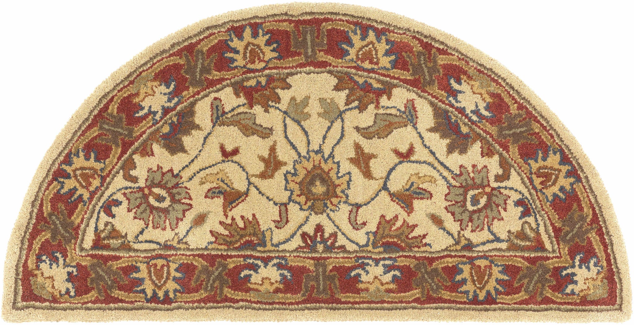 Cherryfield Hand Tufted Brown & Rust 1001 Wool Rug by Boutique Rugs