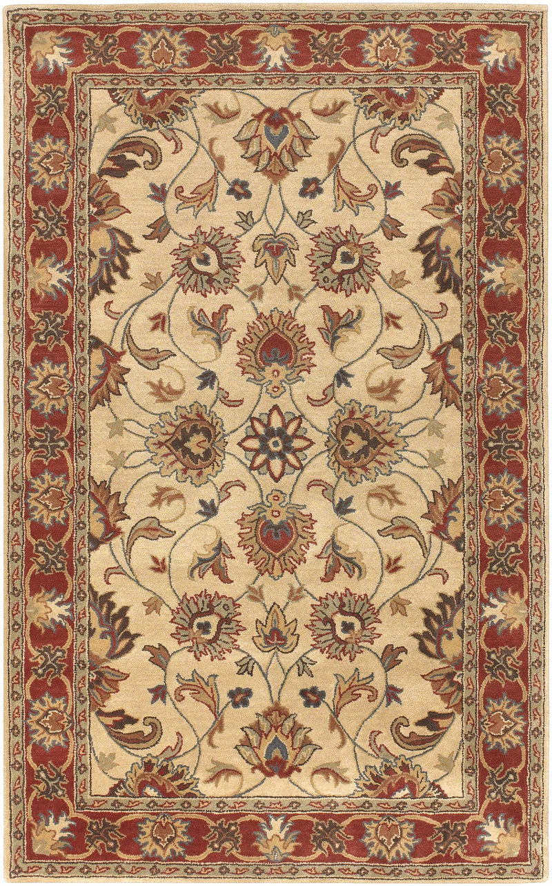 Cherryfield Hand Tufted Brown & Rust 1001 Wool Rug by Boutique Rugs