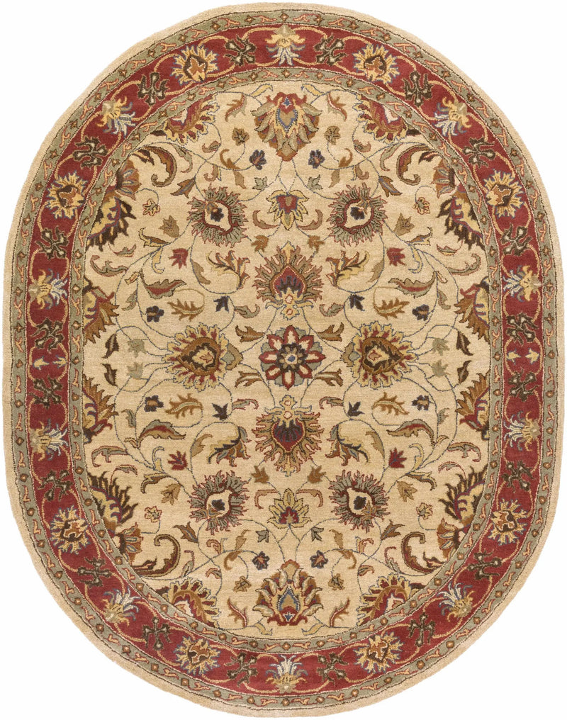 Cherryfield Hand Tufted Brown & Rust 1001 Wool Rug by Boutique Rugs