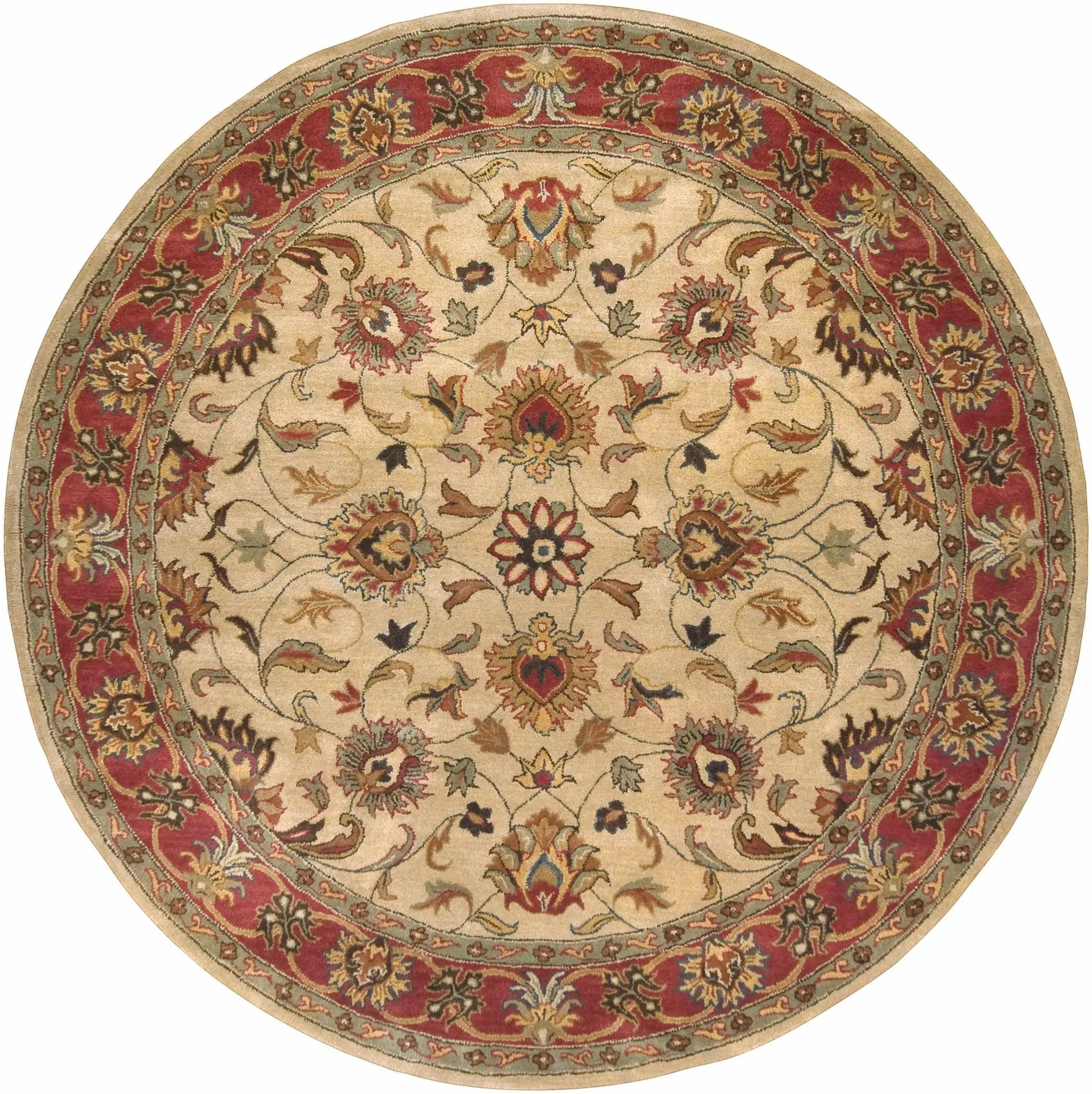 Cherryfield Hand Tufted Brown & Rust 1001 Wool Rug by Boutique Rugs