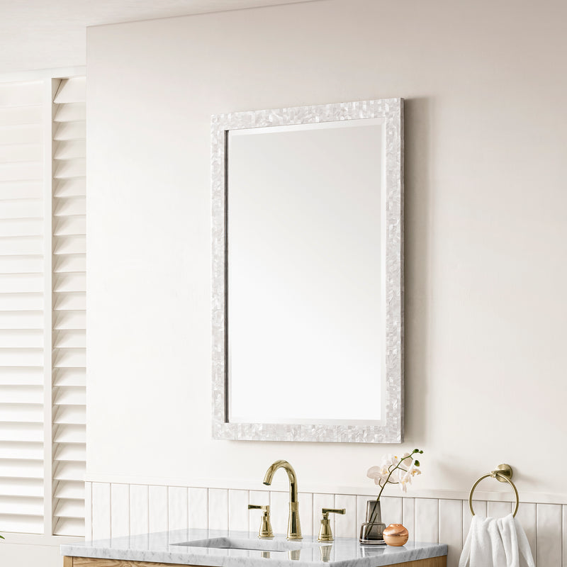 James Martin Callie 26" Mirror, White Mother of Pearl, view 3