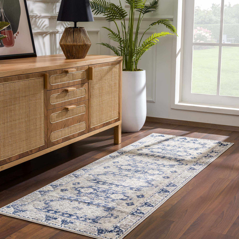Bindi Navy Area Rug - Clearance by Boutique Rugs