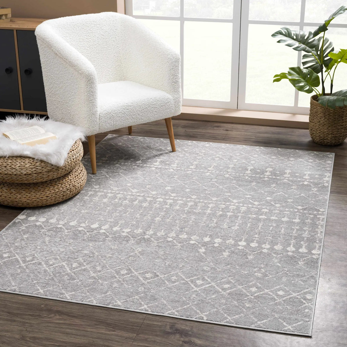 Tigrican Light Gray 2334 Area Rug - Clearance, photo 9 of 12