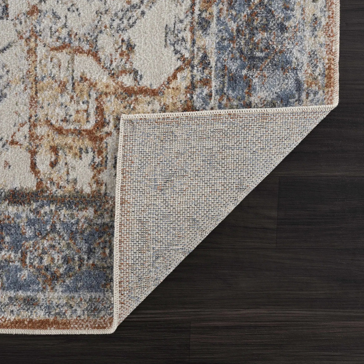 Blue Orange Hera Washable area rug - Clearance, photo 6 of 10