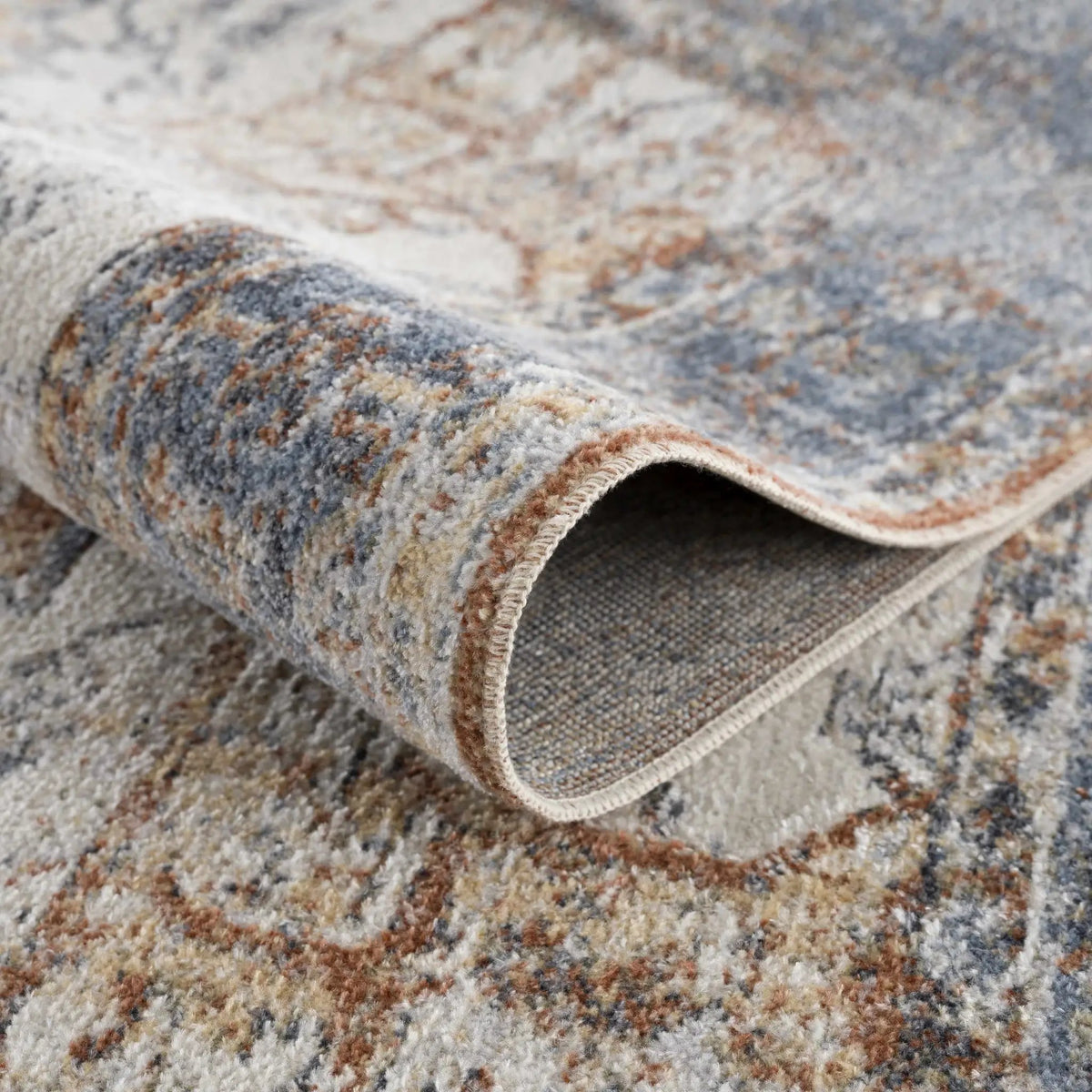 Blue Orange Hera Washable area rug - Clearance, photo 8 of 10
