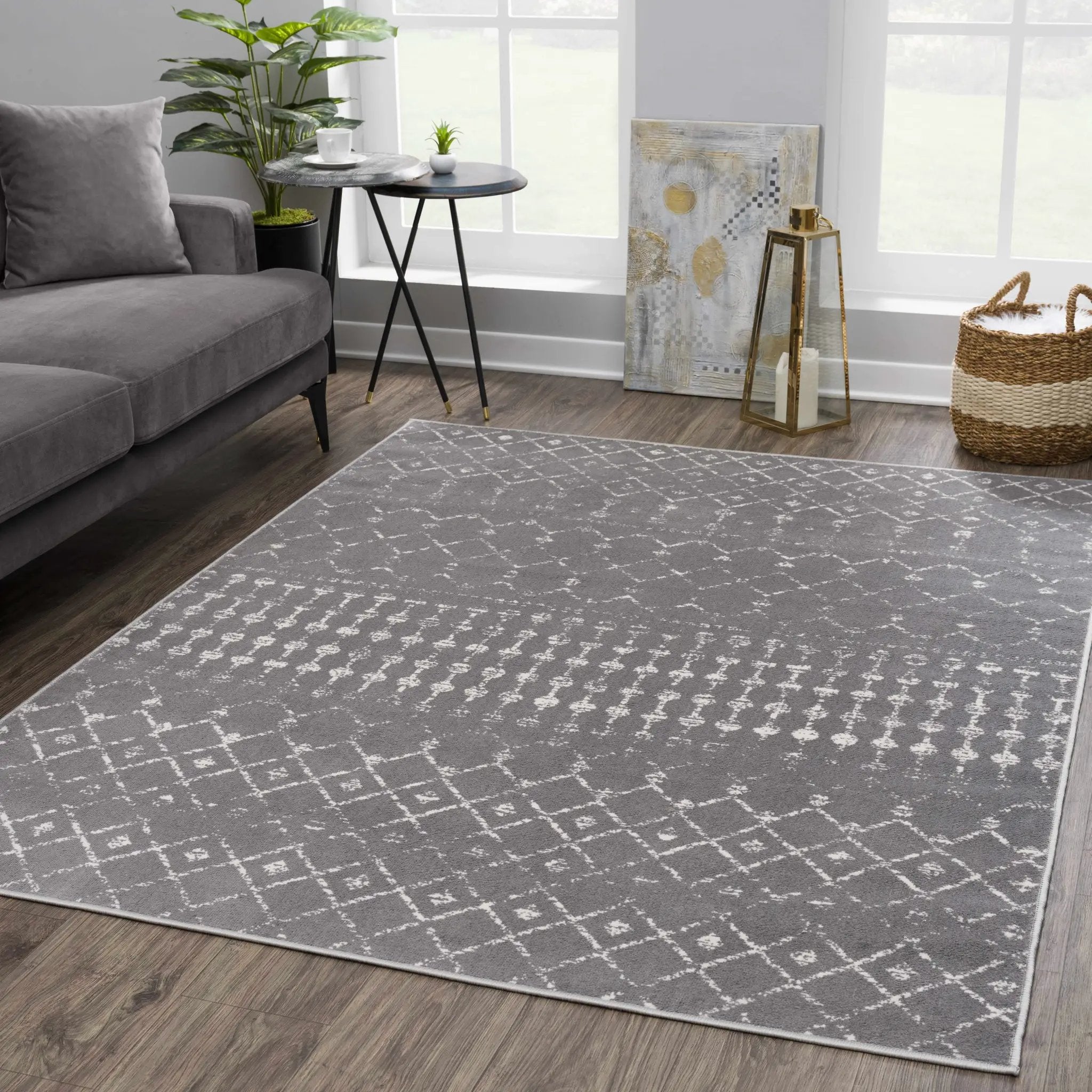 Tigrican Charcoal 2329 Area Rug - Clearance by Boutique Rugs