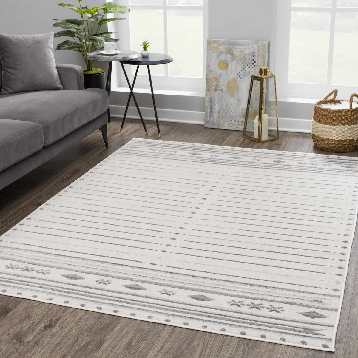Tigri Aztec Ivory & Gray 2325 Area Rug - Clearance, photo 10 of 10