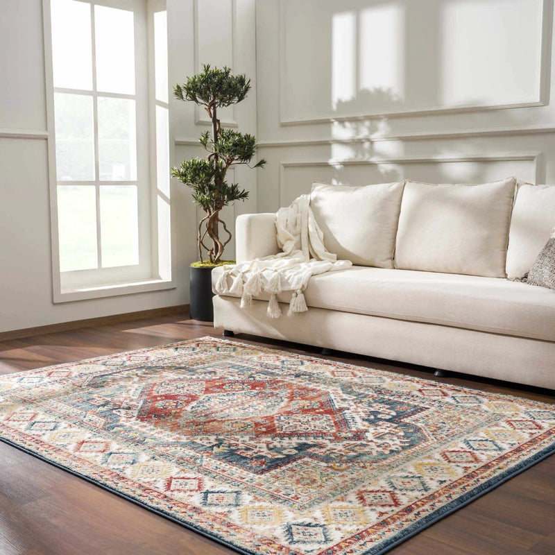 Brend Rust Medallion Area Rug - Clearance by Boutique Rugs