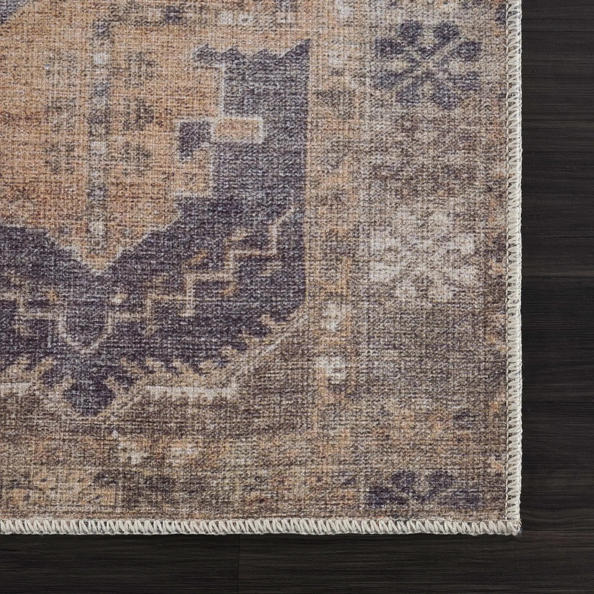 Carrabelle Peach Washable Area Rug - Clearance by Boutique Rugs