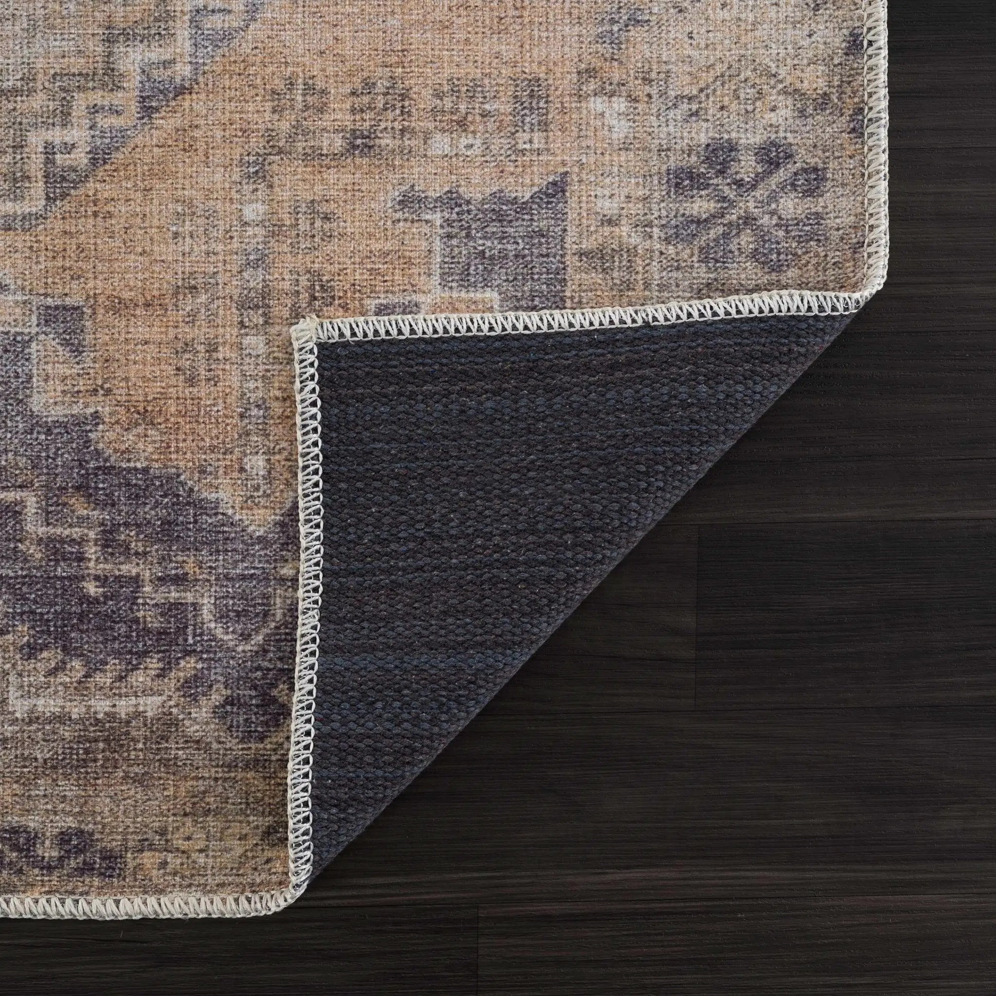 Carrabelle Peach Washable Area Rug - Clearance by Boutique Rugs
