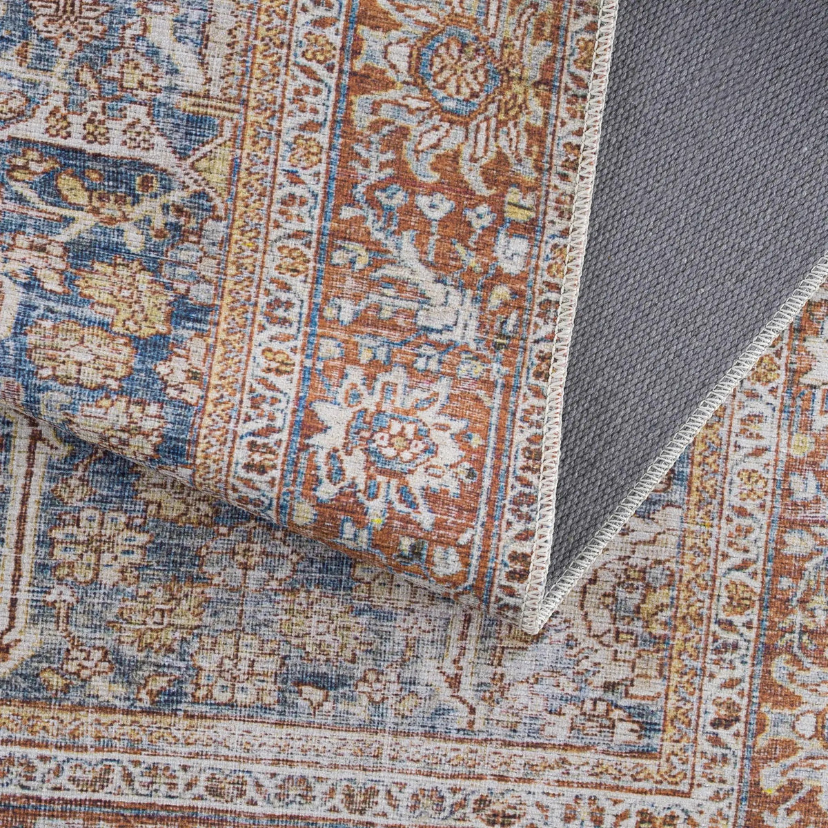 Rust Mair Traditional Washable Area Rug - Clearance, photo 12 of 12