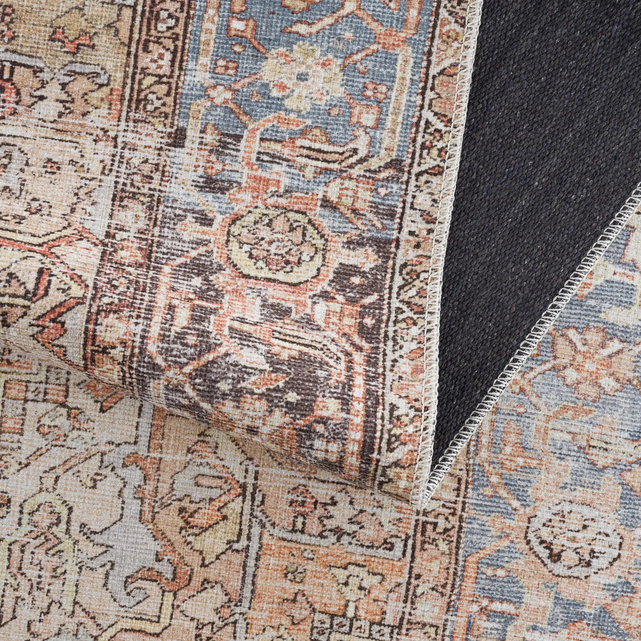 Eira Distressed Washable Rug - Clearance by Boutique Rugs