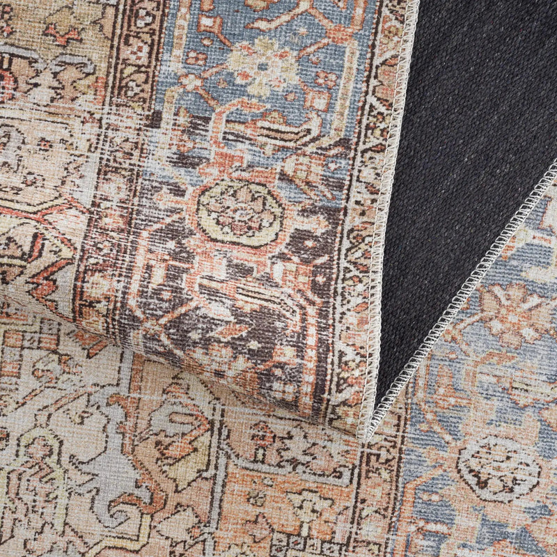 Eira Distressed Washable Rug - Clearance by Boutique Rugs
