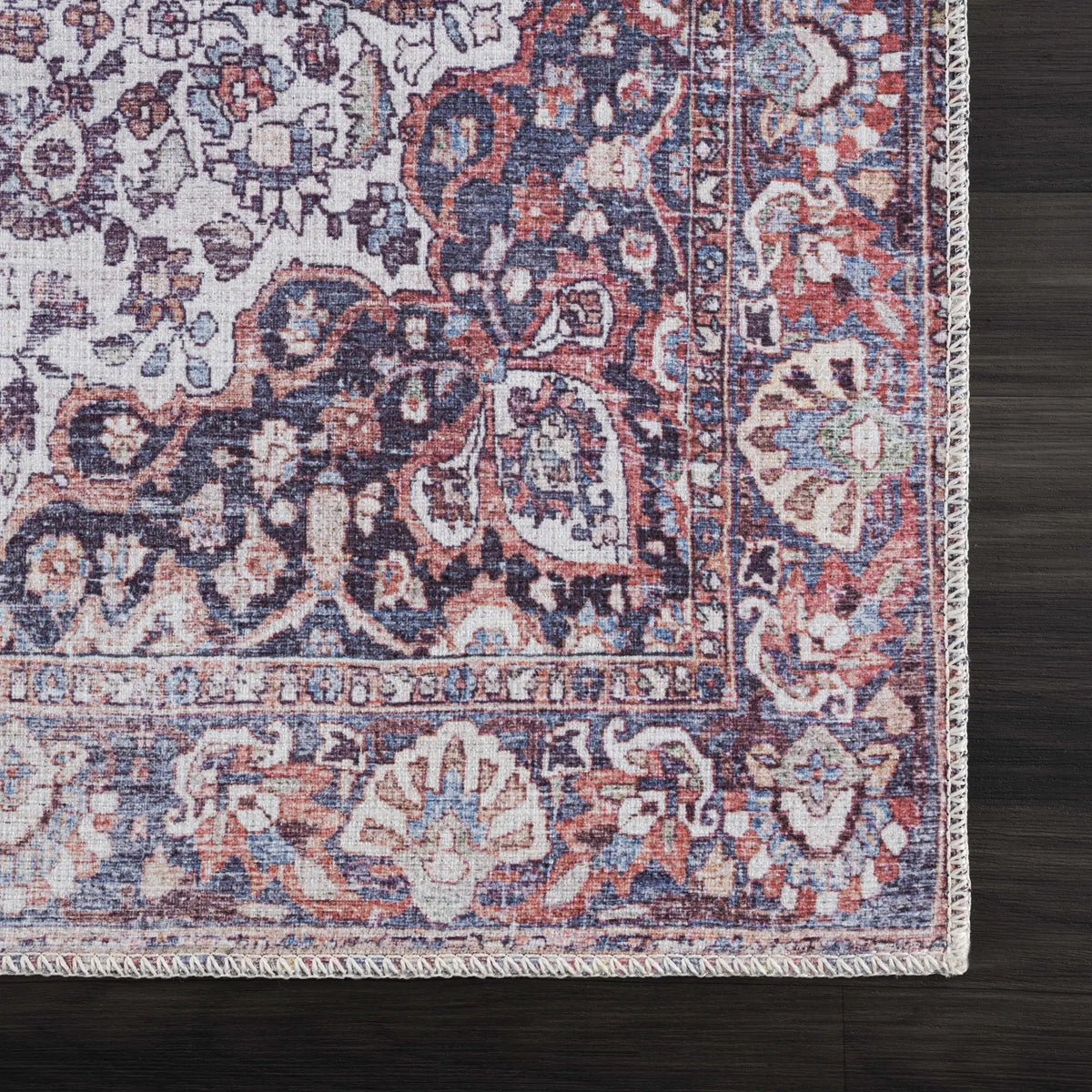 Red Cael Tumble Dry Washable Rug - Clearance, photo 12 of 12