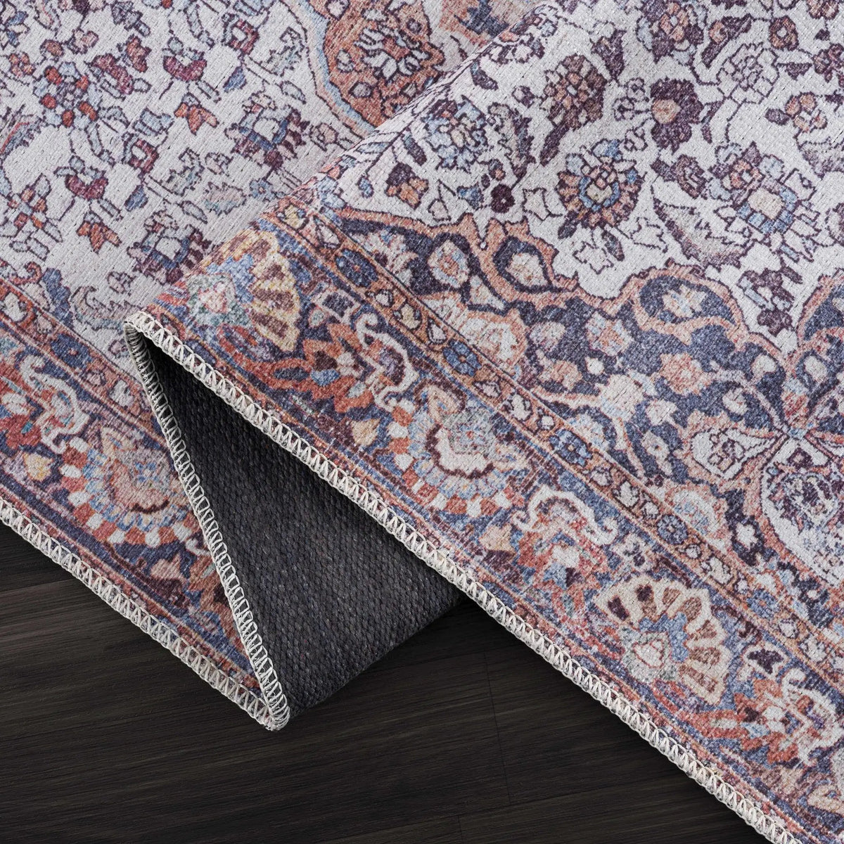 Red Cael Tumble Dry Washable Rug - Clearance, photo 5 of 12