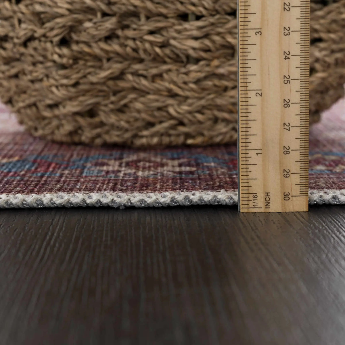 Rust Baki Traditional Washable Area Rug - Clearance, photo 11 of 12