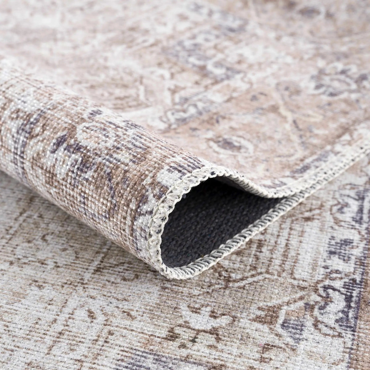 Beige Rosman Washable Area Rug - Clearance, photo 15 of 16