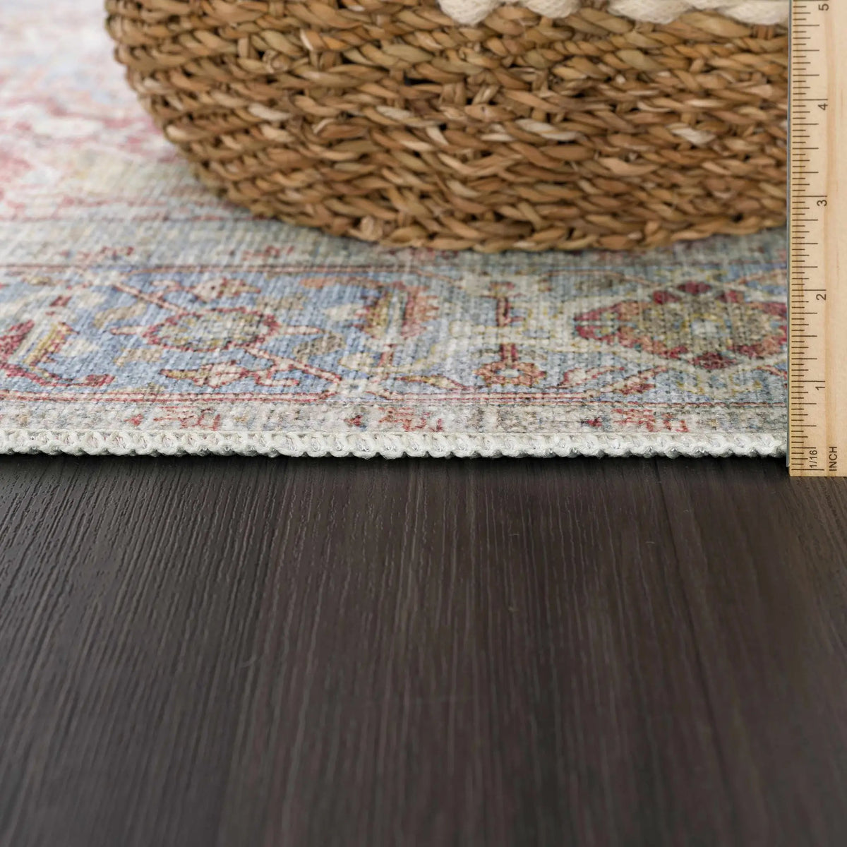 Cream Rust Leeston Washable Rug - Clearance, photo 8 of 18