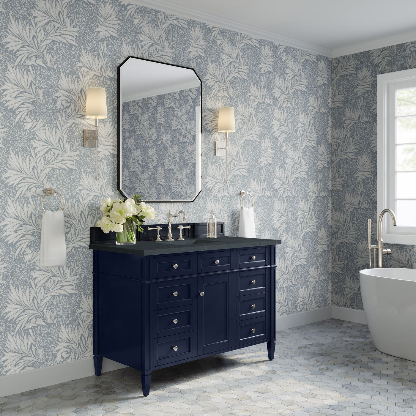 James Martin Brittany 48" Single Bathroom Vanity, Victory Blue, view 26