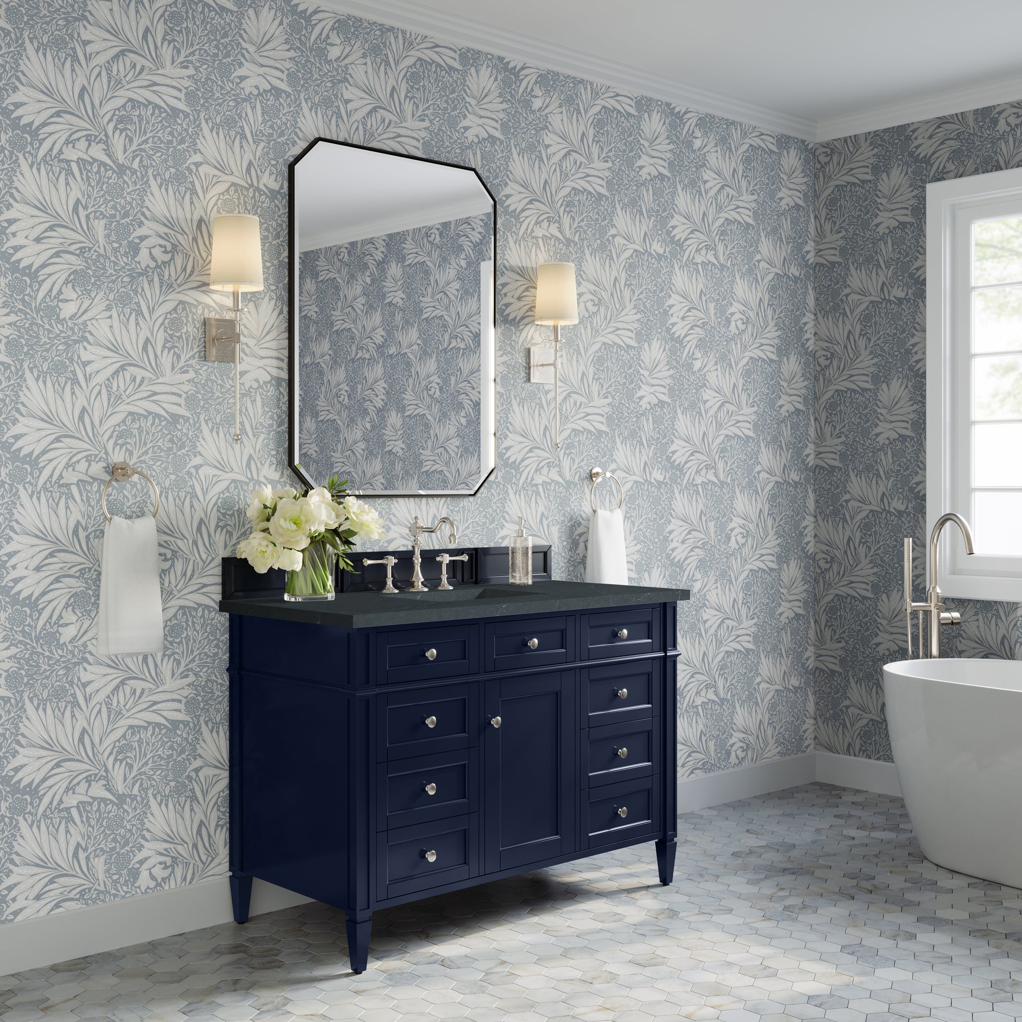 James Martin Brittany 48" Single Bathroom Vanity, Victory Blue, view 26