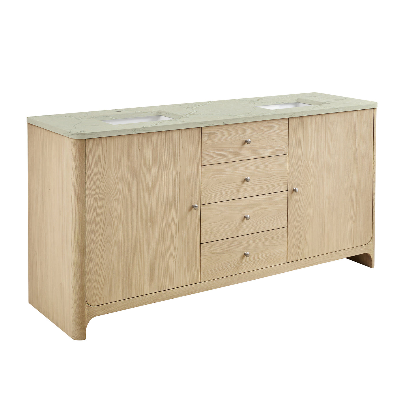 James Martin Gracyn 72" Double Bathroom Vanity, Coastal Driftwood, view 12