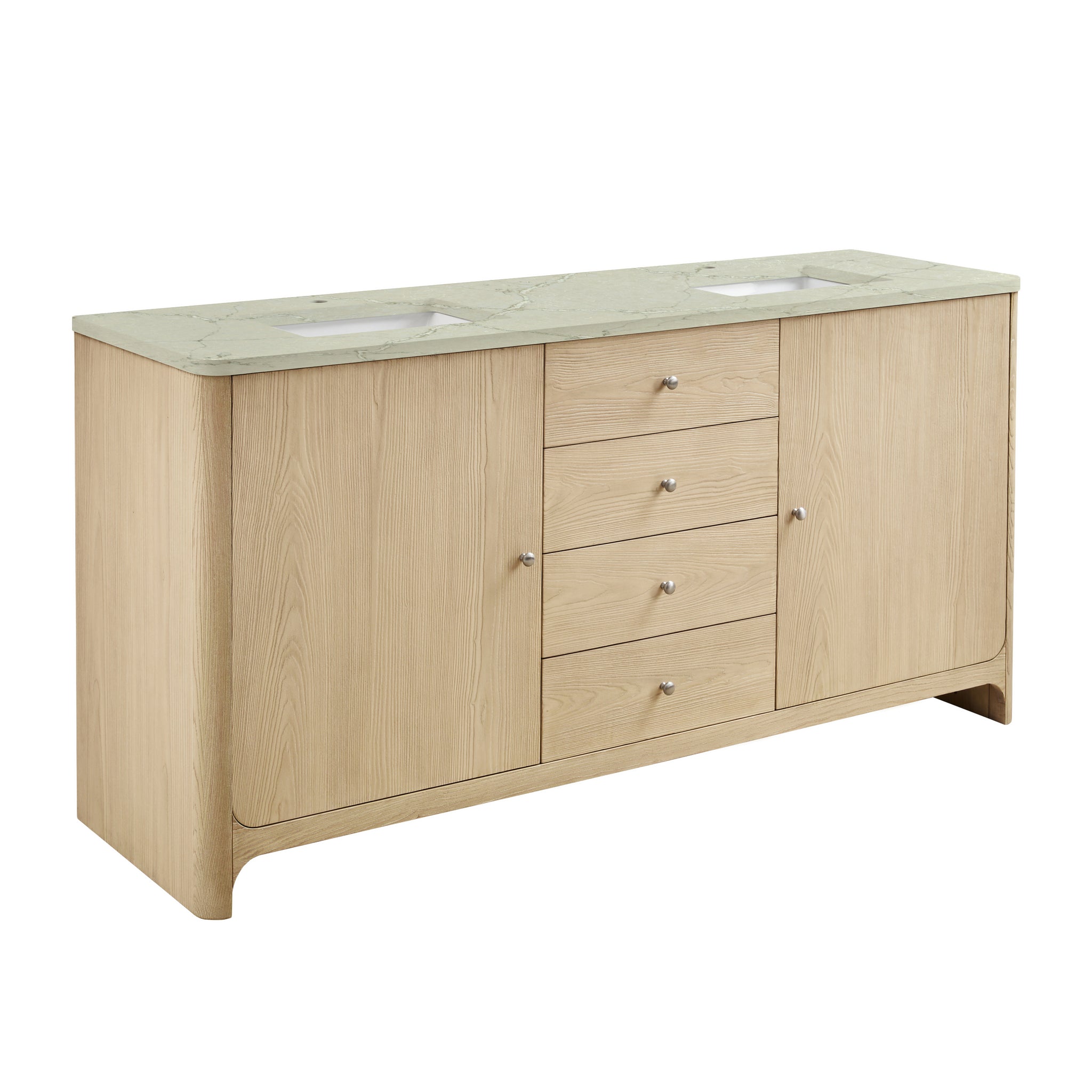 James Martin Gracyn 72" Double Bathroom Vanity, Coastal Driftwood, view 12