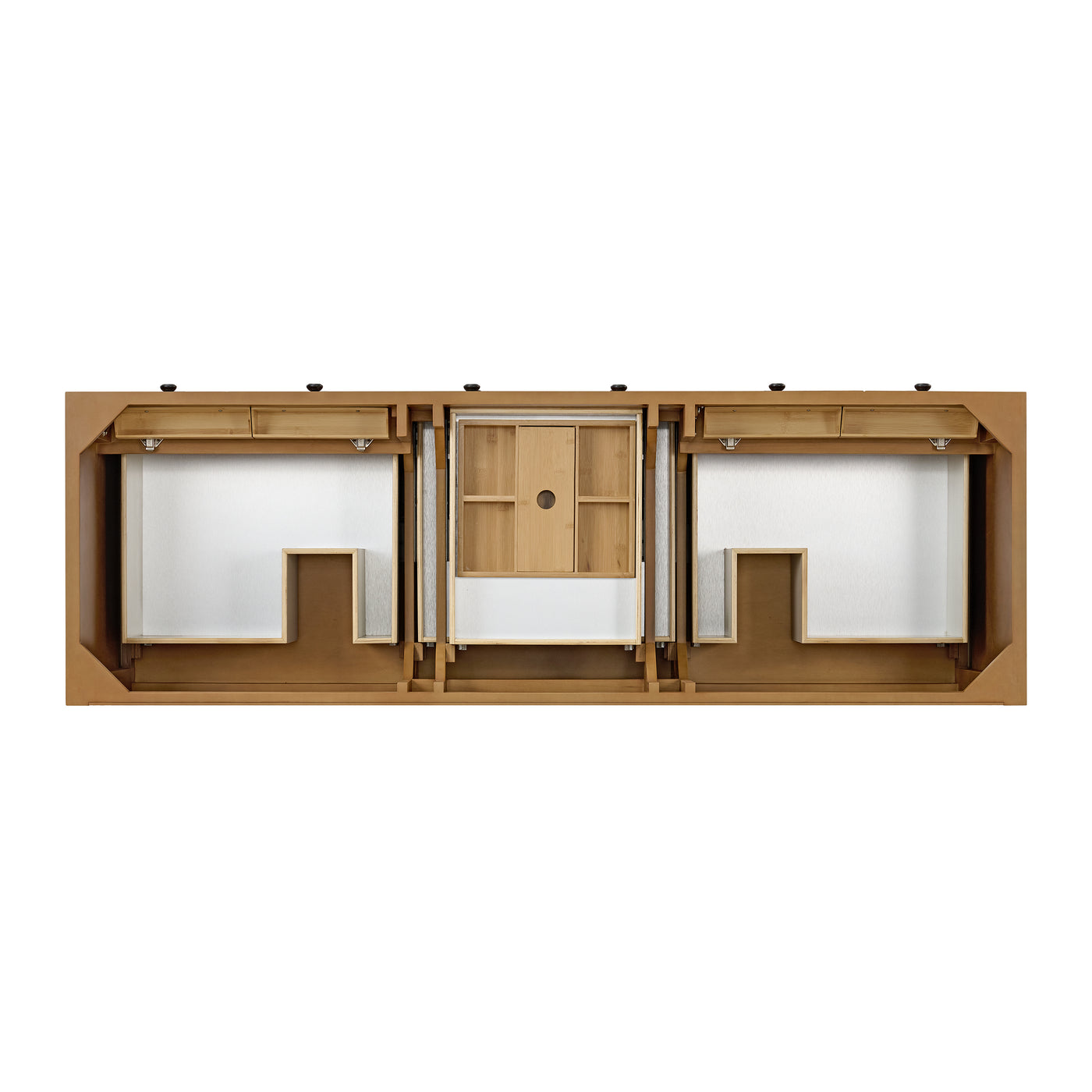 James Martin Malibu 72" Double Bathroom Vanity, Amber Birch, view 20