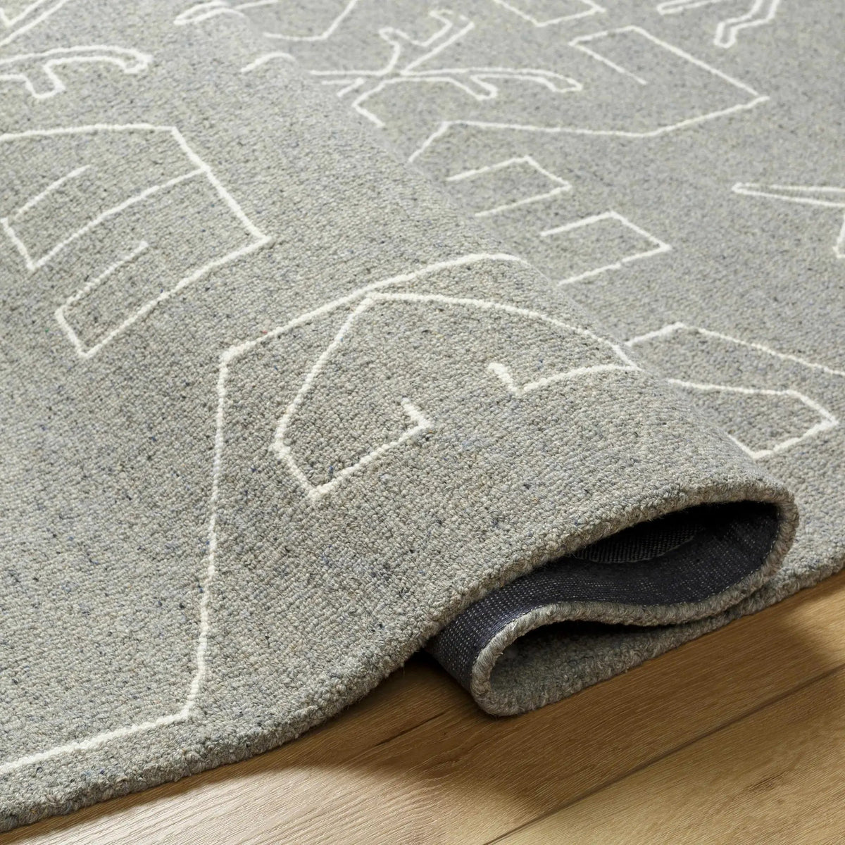 Duard Modern Wool Rug - Clearance, detail