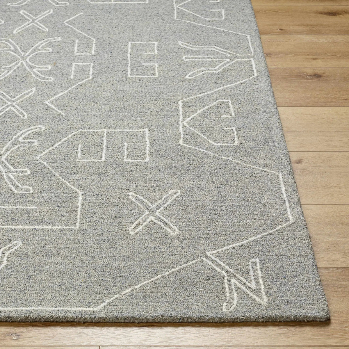 Duard Modern Wool Rug - Clearance, detail 2