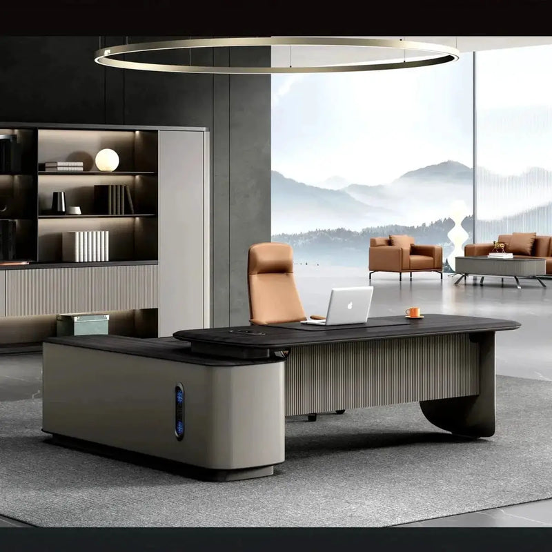 Verum · Modern L-Shaped Executive Desk by Arc Grove