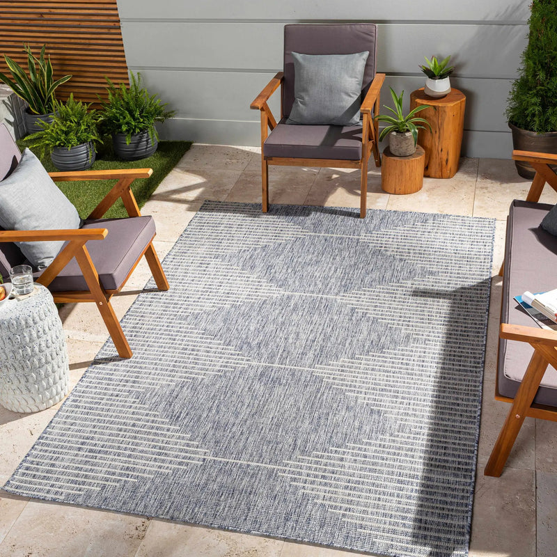 Stephan Blue Outdoor Rug by Boutique Rugs