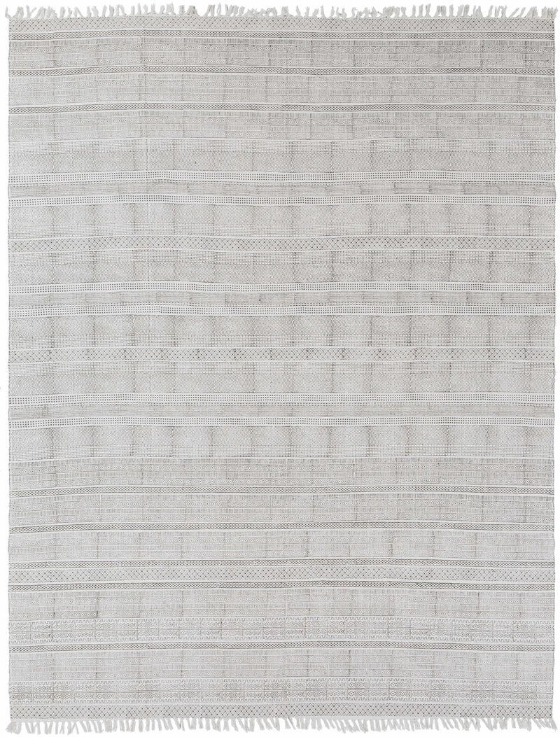 Durbin Off-White Cotton Flatweave Carpet - Clearance by Boutique Rugs