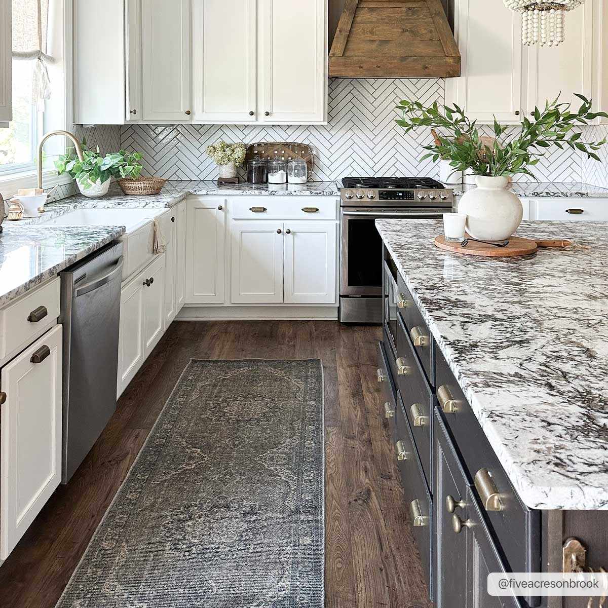 Dusty Sage Greenpoint Medallion Washable Area Rug by Hauteloom