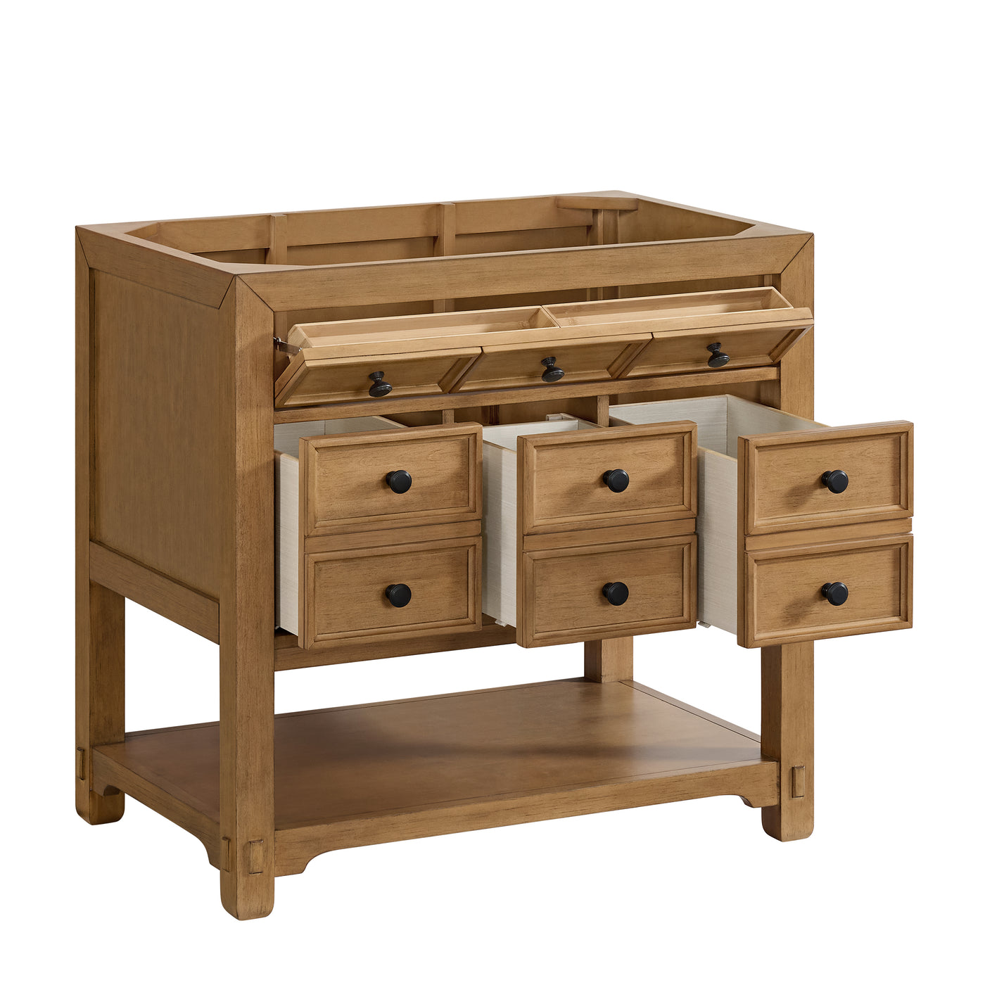 James Martin Malibu 36" Single Bathroom Vanity, Amber Birch, view 16
